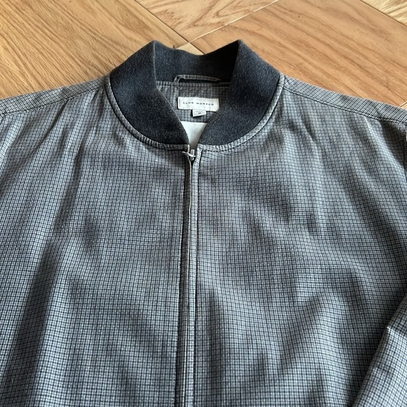 Club Monaco Other - CLUB MONACO Gaston Checked Zip Bomber Jacket. Size M